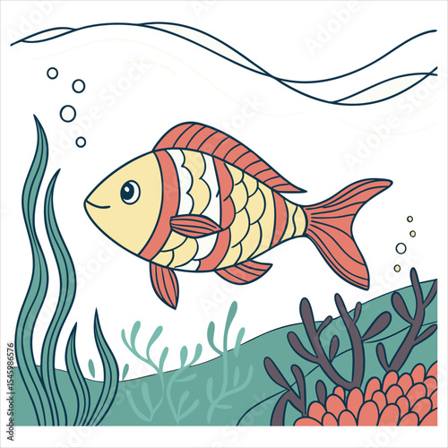 Sea food artwork. Canned fish artwork. Sardines fish artwork for t shirt print, poster, sticker  fish vector