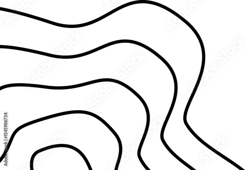 Smooth corner line bending upward