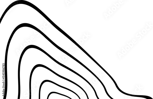 Mountainous slope corner linework