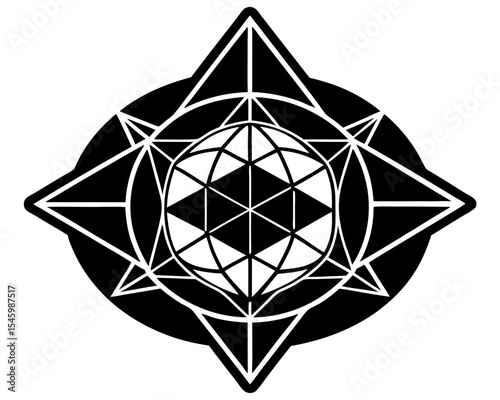 Sacred Geometry Vector Art, Sacred Geometry silhouette