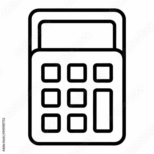Calculator with coins icon	