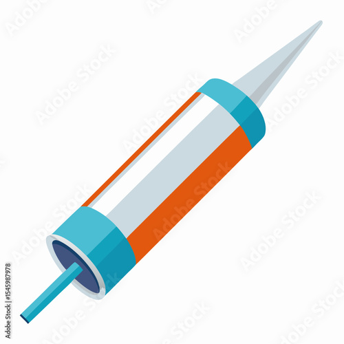 Silicone sealant tube icon construction repair and diy