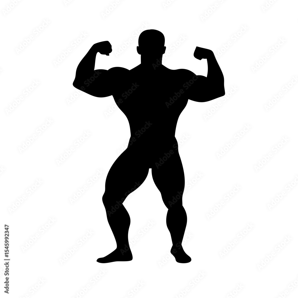 Fototapeta premium Bodybuilder: The Art of Strength and Dedication