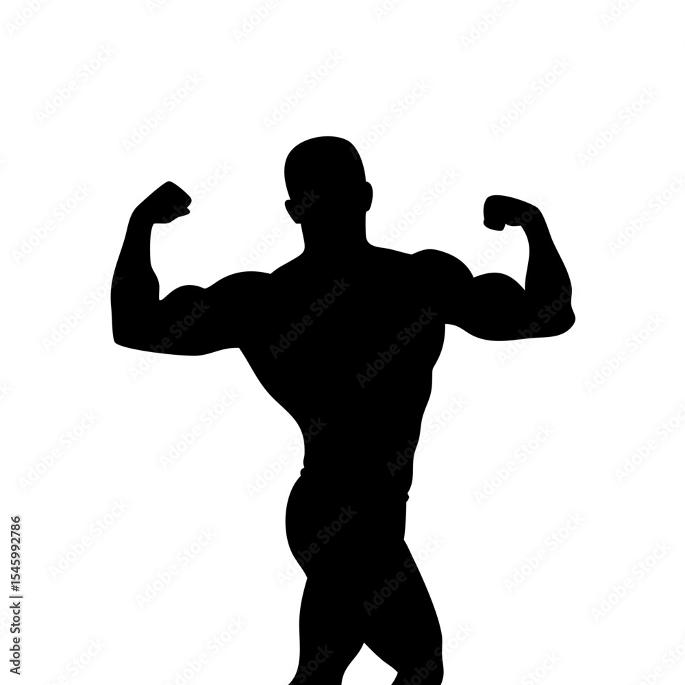 Fototapeta premium Bodybuilder: The Art of Strength and Dedication