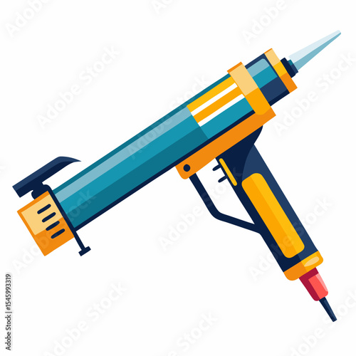 Vector illustration of a caulk gun for applying sealant