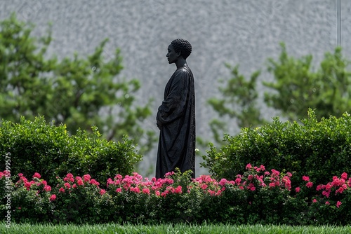Civil rights memorial, reflection.