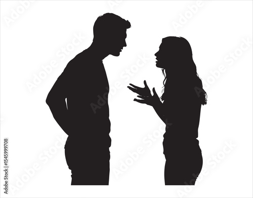 Couple is in the middle of a fight

