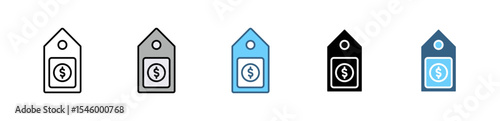 E-COMMERCE icon with multiple style