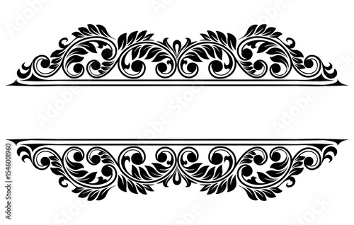 vintage ornament frames and borders decoration for certificates and wedding invitations