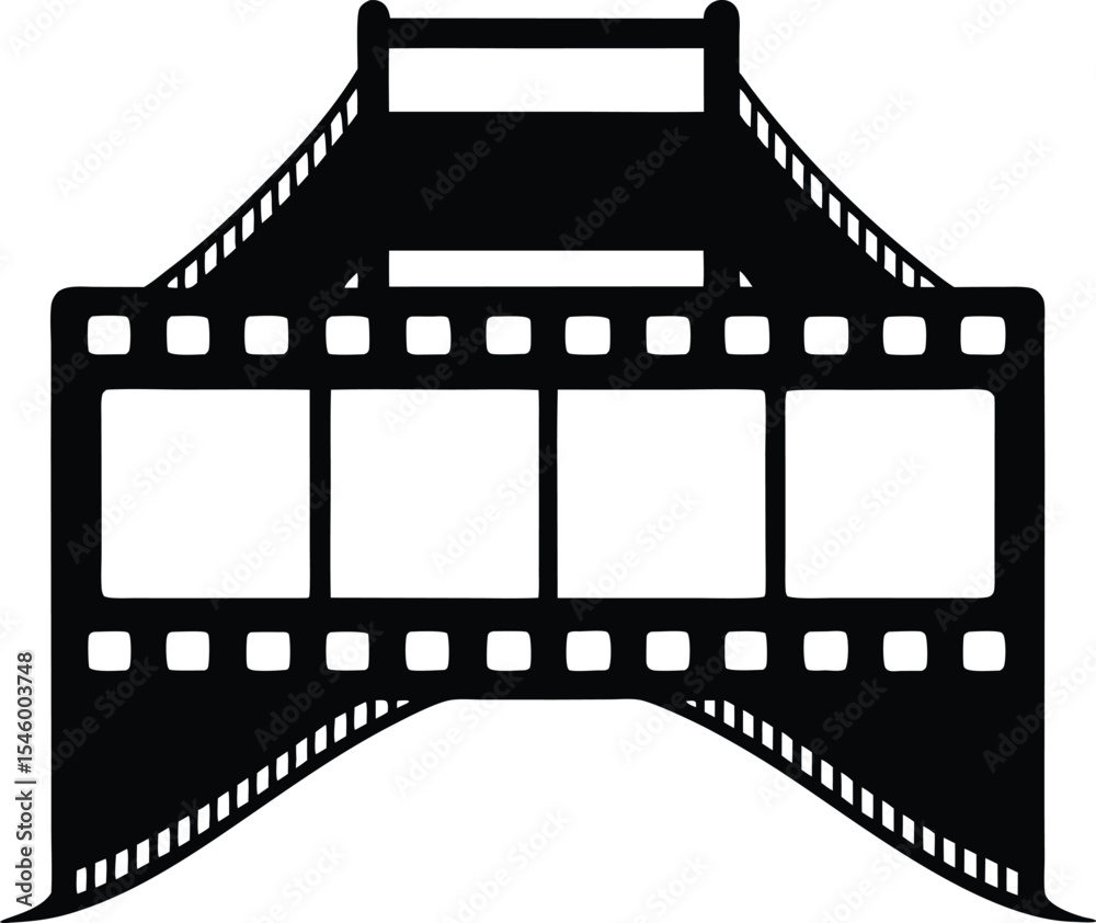 Fototapeta premium cinematic film transition frame