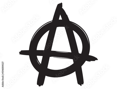 ANARCHY SYMBOL SILHOUETTE