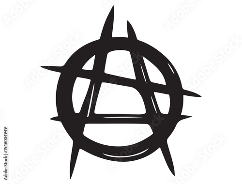 ANARCHY SYMBOL SILHOUETTE