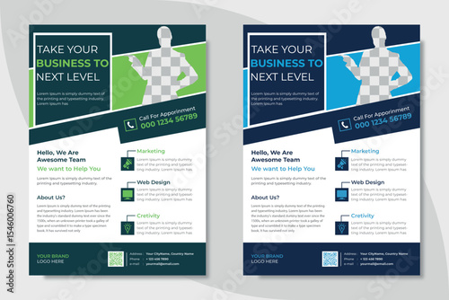 Modern and Digital Corporate Business Flayer Design Template