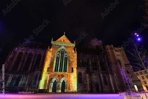 Eguisteim Church at dusk