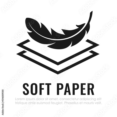 Soft paper vector icon