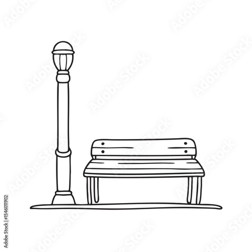 A bench positioned next to a column inside the underpass