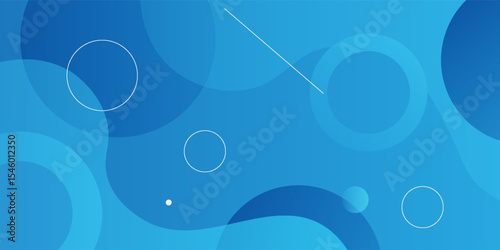 Abstract blue background. Dynamic shapes composition. Eps10 vector