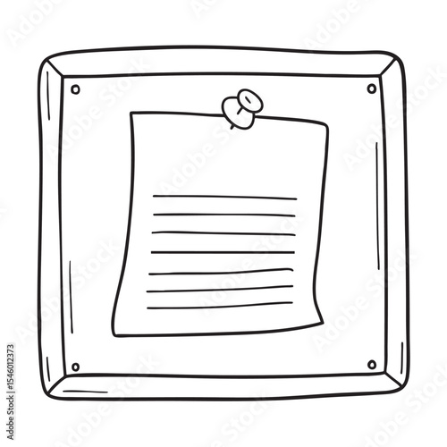 A bulletin board filled with notes for a union meeting