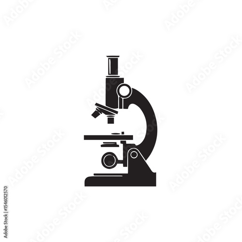 microscope isolated on white background