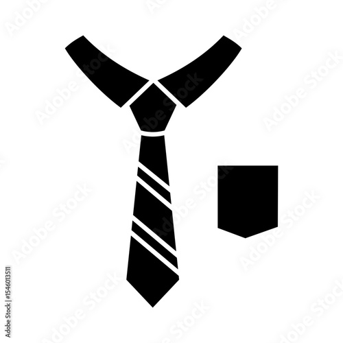 Tie Icon Black