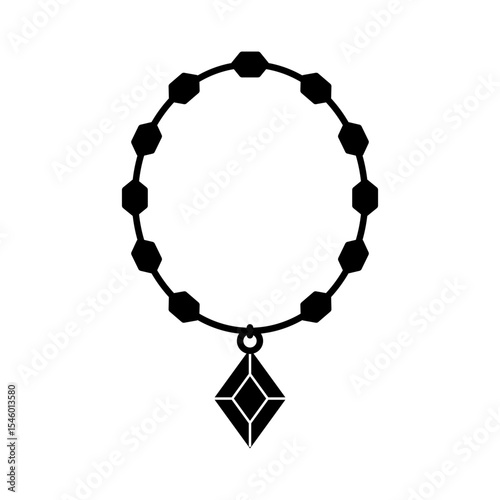 Necklace Icon Glyph
