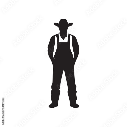 vector illustration of man with hat