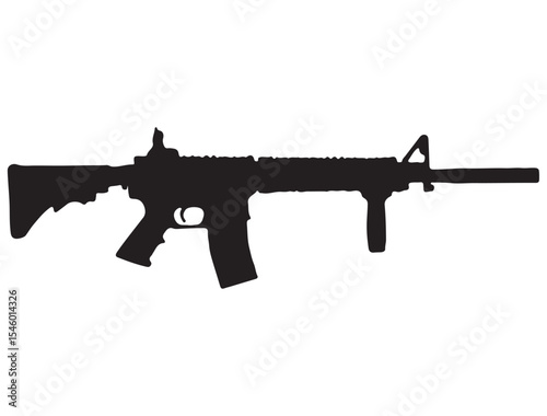 AR-15 GUN SILHOUETTE