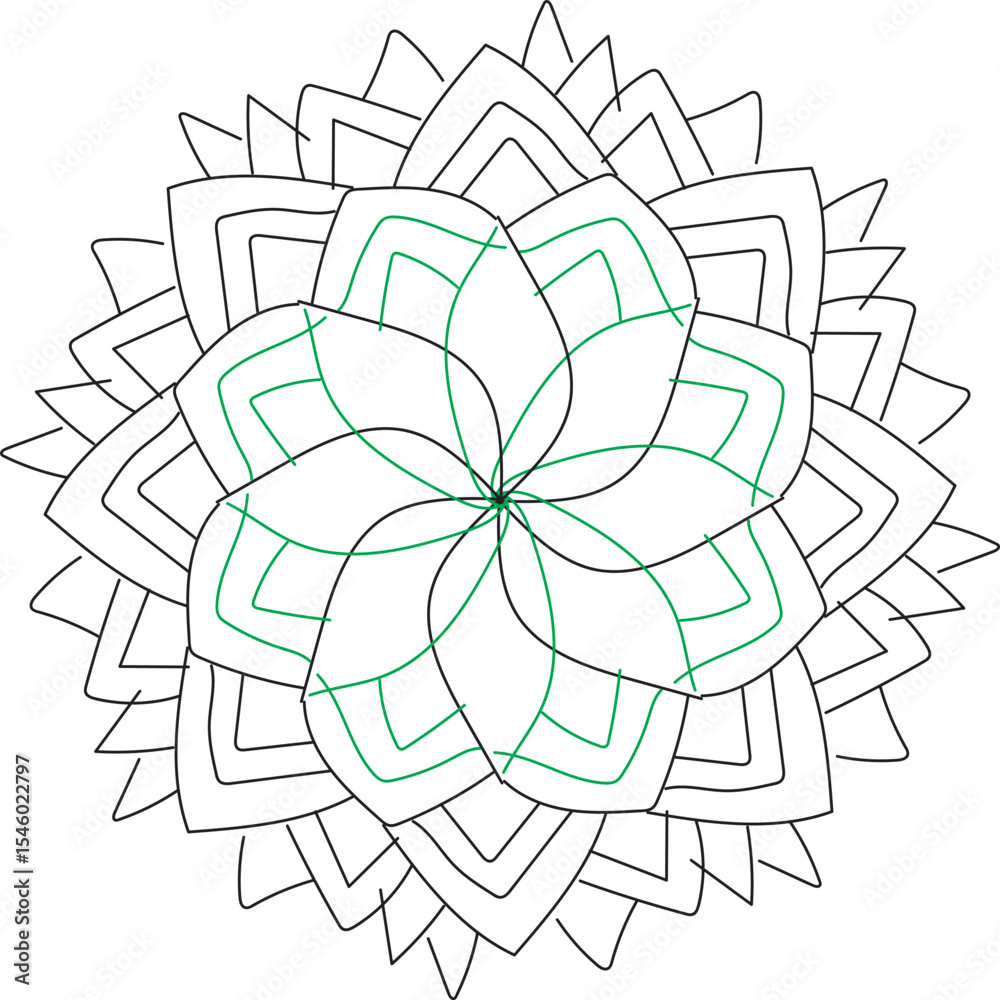 Obraz premium new vector Mandala eps 10