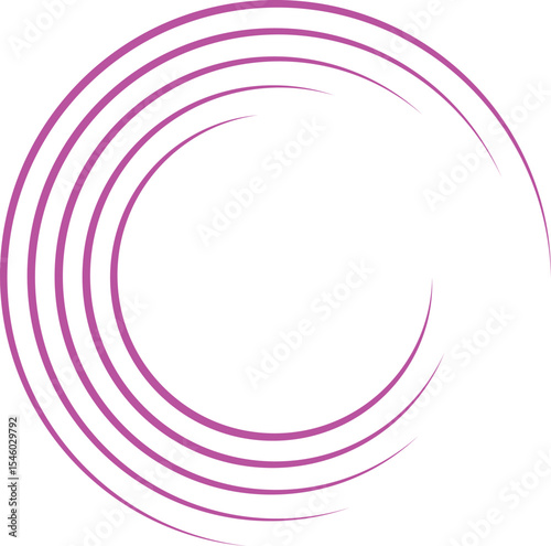 Abstract pink circle vector illustration with a colorful swirl pattern backdrop