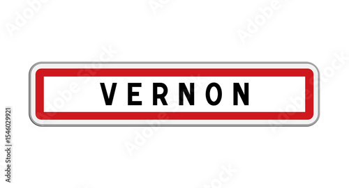 Panneau d'entrée Vernon, Eure, Normandie