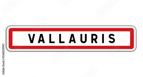 Panneau d'entrée Vallauris, Alpes-Maritimes, Provence-Alpes-Côte d'Azur