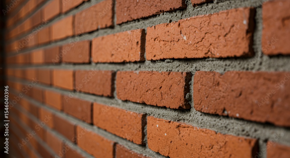 Obraz premium Intricate Brickwork: A Close-Up Study of Textured Brick Wall