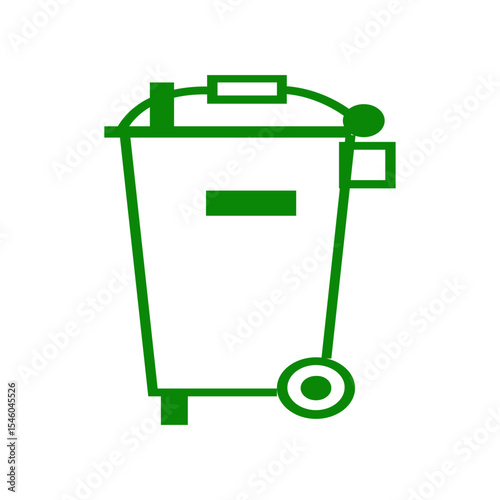WEEE ICON VECTOR SIGN SYMBOL GREEN