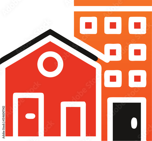 Vector design real state icon style