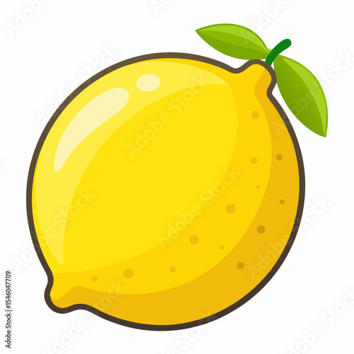 Detailed whole lemon icon with bumpy texture
