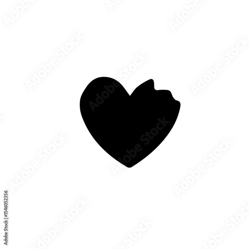 Romantic Love Vector Illustration of Heart, Couple and Valentine Element