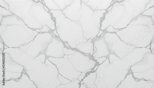 White marble texture with gray veining, seamless pattern background