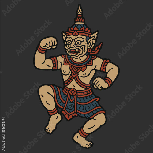 Traditional Thai Mythological Giant Character