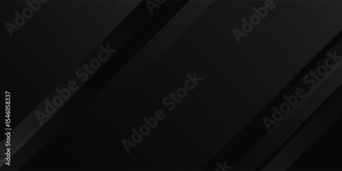 Black abstract background. Elegant dark diagonal shape elements.
