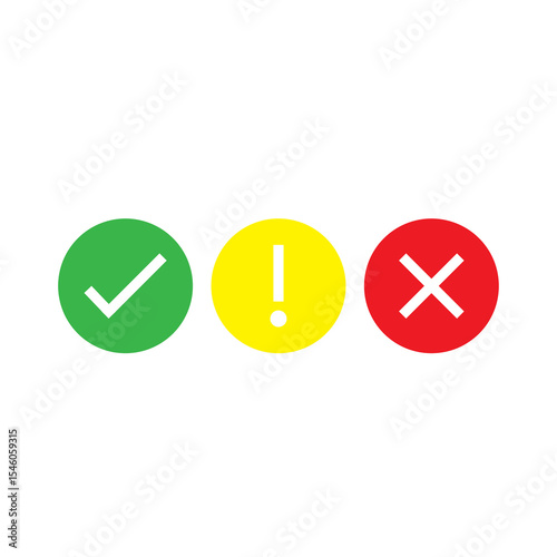 Free Download tick error and cross button icon - GFXLoad