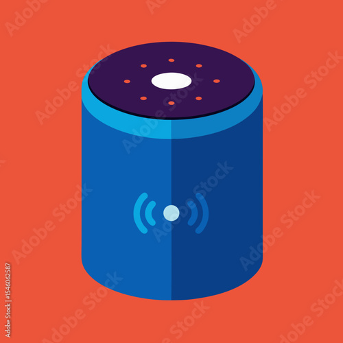 Smart speaker device wireless technology icon