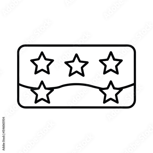 Loyalty card and star icons showing rewards program Vector illustration