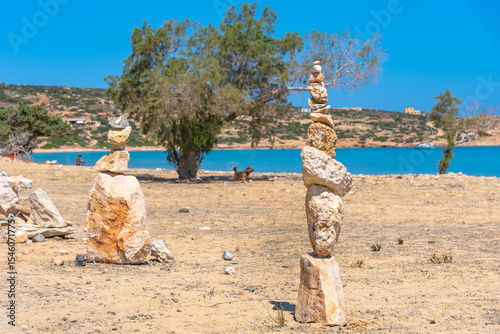The tropical and scenic nudist beach of Sarakiniko on Gavdos island, Greece.