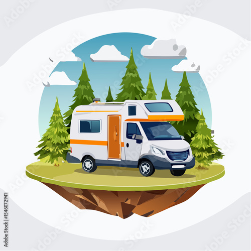 Camper in Nature