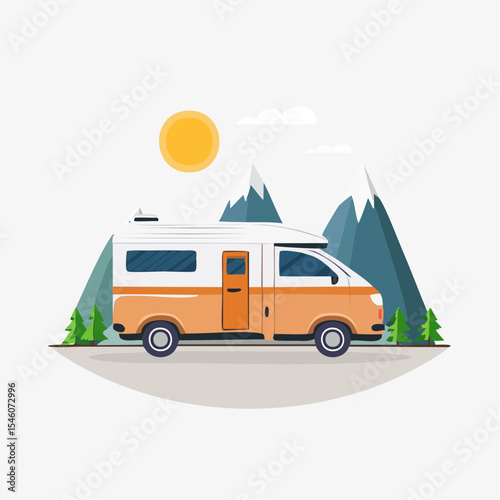 Camper Road Trip Icon