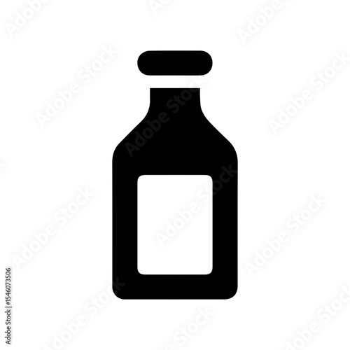 bottle reagent glyph icon