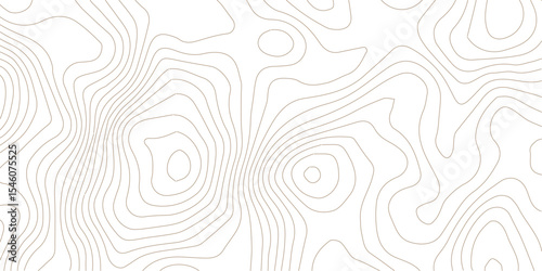 Geography landscape Topo contour map on white background, Topographic contour lines. Seamless pattern with lines Topographic map. Geographic mountain relief diagram line wave carve pattern. 