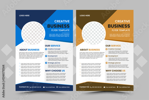 Modern Creative Business Flyer Template, Professional Corporate Flyer Design for Agencies, Multipurpose Business Flyer | Stylish Layout Design, Business Promotion Flyer | Elegant & Modern Design