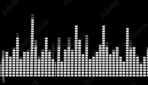 Audio Waveform with Abstract Design.