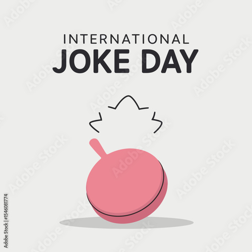 joke day vector, international joke day, funny day illustration, humor celebration design, laugh out loud vector, comedy clipart, funny face emoji, happy joke day graphic, stand-up comedy icon, j